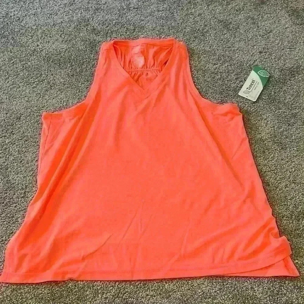 Tek Gear On the go Tank Orange size M Medium NEW NWT